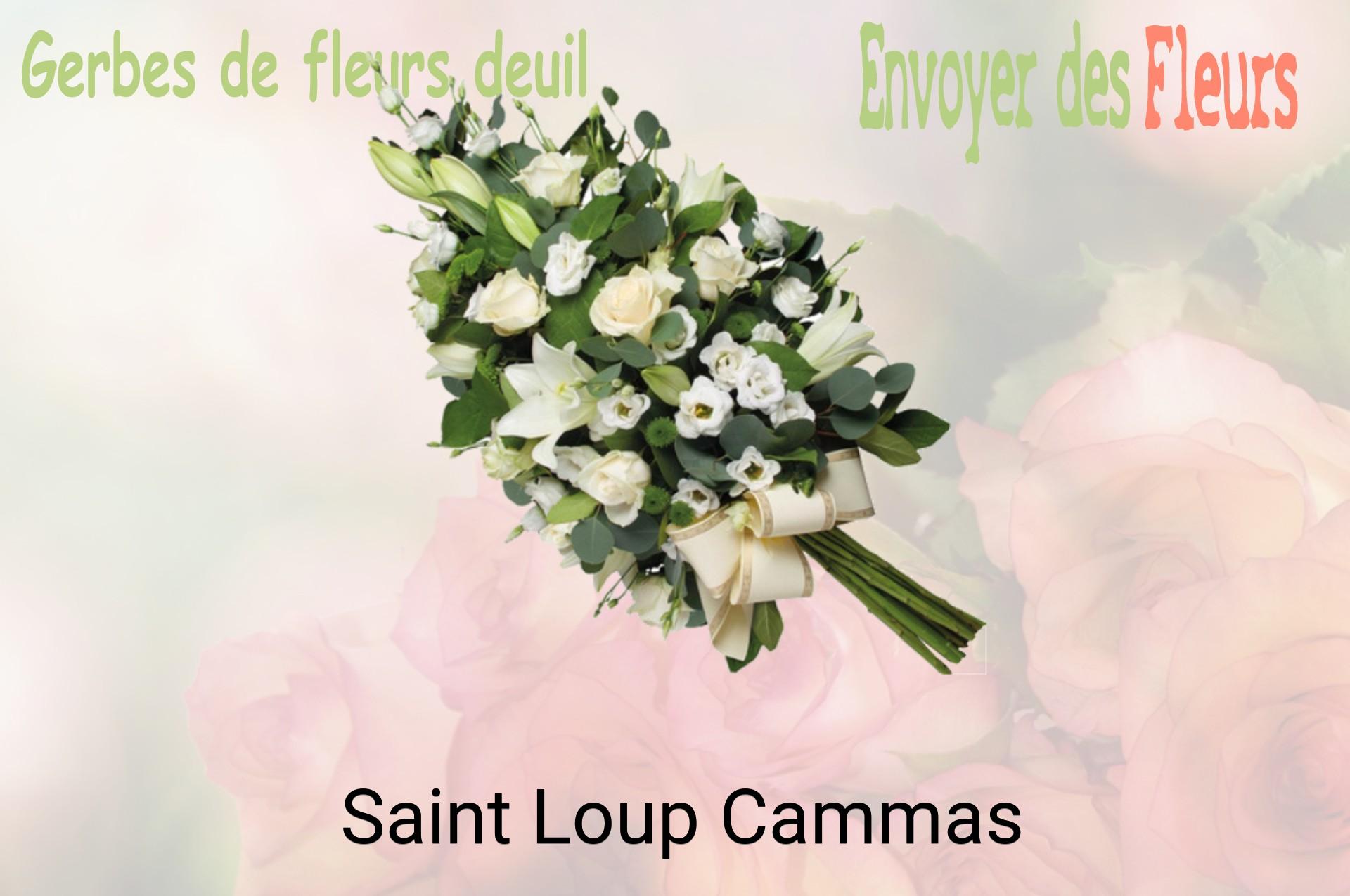 Gerbe de fleurs de deuil livrée à Saint-Loup-Cammas